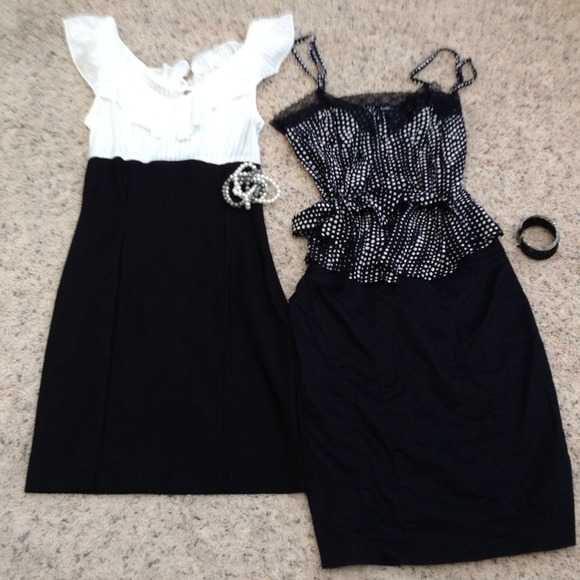 Black and white work/party casual