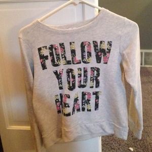 Follow your heart sweater