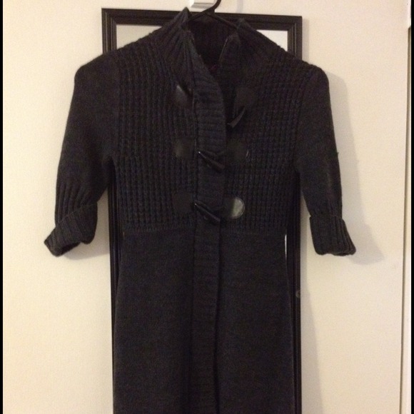 Black zip up/button sweater