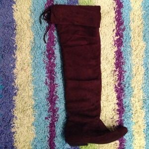 DARK BROWN OVER THE KNEE BOOTS.  Nearly new.