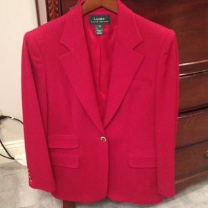 Ralph Lauren red NEVER WORN blazer!!