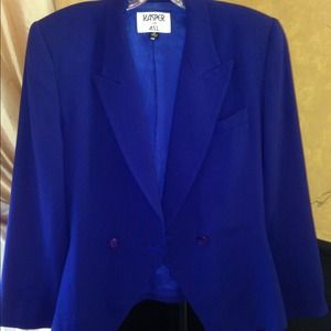 Royal Blue 2pc Skirt Suit