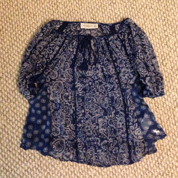 Abercrombie and Fitch paisley top size m - Picture 2 of 2