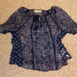 Abercrombie and Fitch paisley top size m