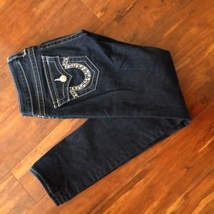 True Religion Rhinestone pocket jeans