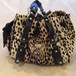 Animal print and bow juicy couture bag