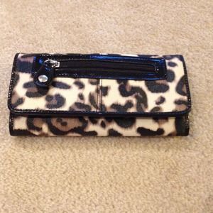 Animal print New York and company wallet