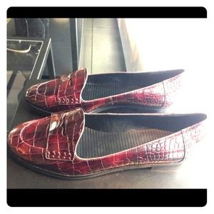 THEORY SNAKE LOAFERS