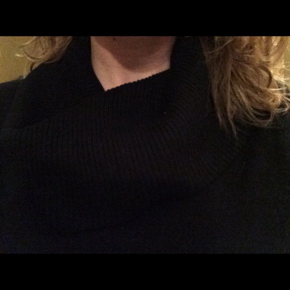 Black cowl neck sweater dress - Picture 4 of 4