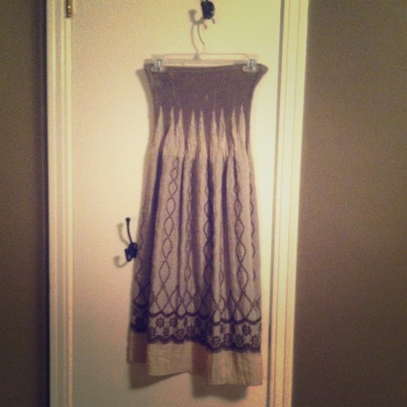 Strapless dress or cover-up