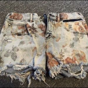 Floral Free People shorts