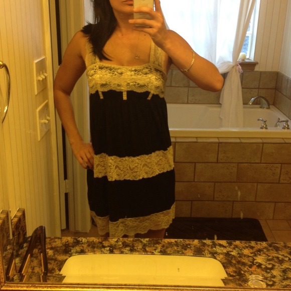 Lace black dress