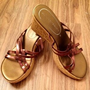 Metallic Bronze Wedges