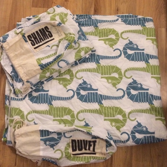Seahorse duvet and 2 sham covers