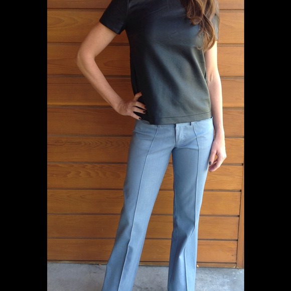 Pale blue Intermix pants