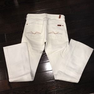 White seven jeans!!