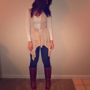 Boho chic cardigan type overlay