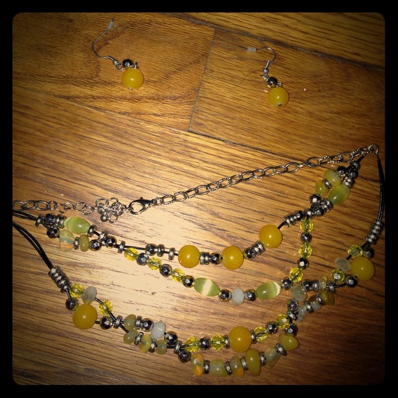 Necklace with matching earings