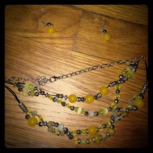 Necklace with matching earings