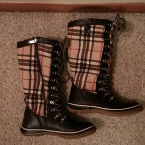 **PRICE REDUCED**Pajar Buzz Plaid Leather Boots