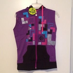 Zumba Puzzler Sleeveless Hoodie.