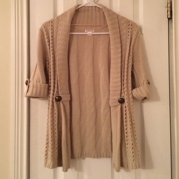 Bundled** Tan open front Cardigan- size Small