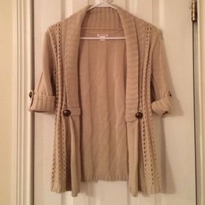 Bundled** Tan open front Cardigan- size Small