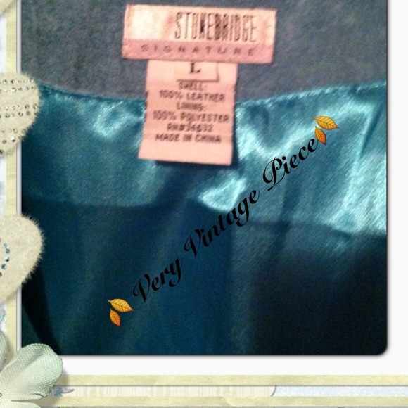 🍂Very Unique Vintage Soft Leather Jacket🍂 - Picture 3 of 4