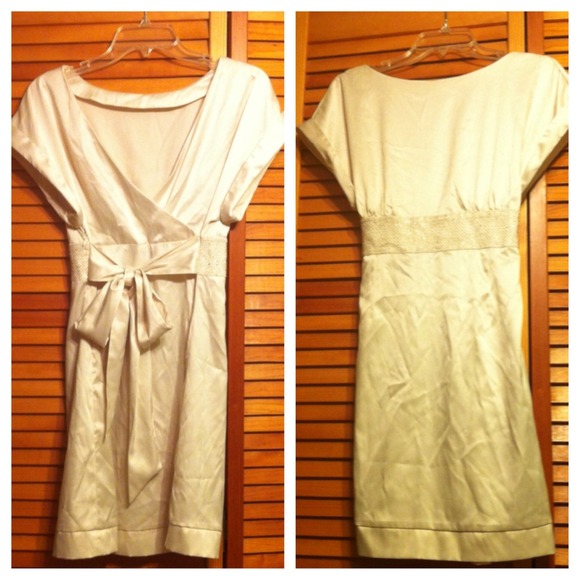 Ivory low back dress