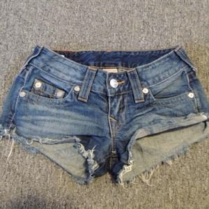 True Religion denim shorts