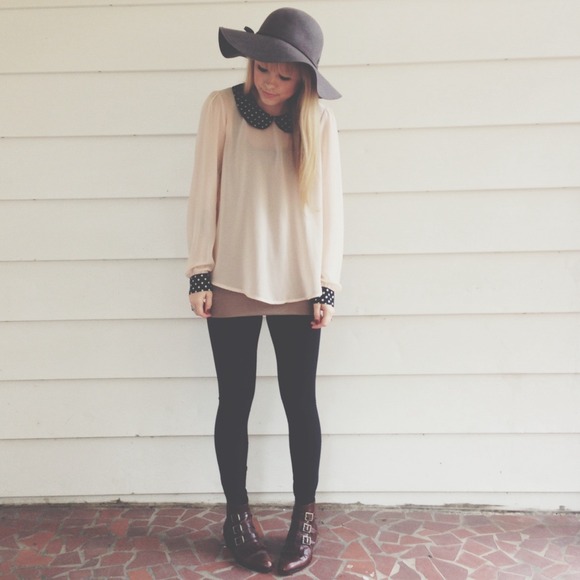 Powder pink peter pan top - Picture 2 of 3