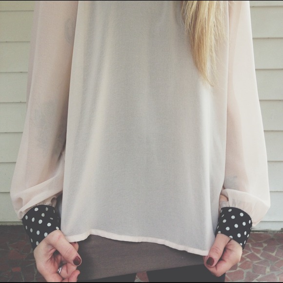 Powder pink peter pan top - Picture 3 of 3