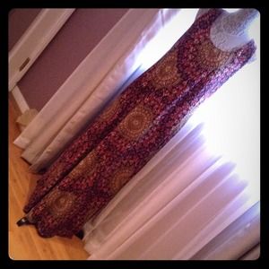 Maxi Multi Color Dress Racerback