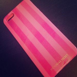 VS hot pink striped iPhone 5 case :)