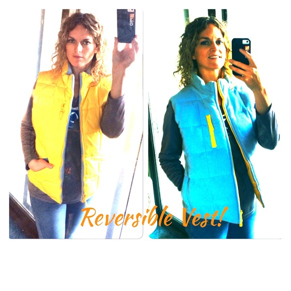 Cozy Vest! Hit the slopes in this cozy reversible.