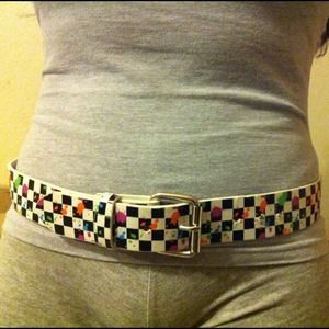 Checkered belt