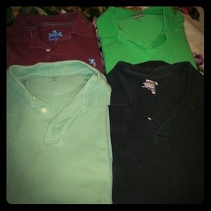 4 MENS POLOS EXPRESS. MERONA OLD NAVY