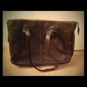 Leather bag/laptop purse