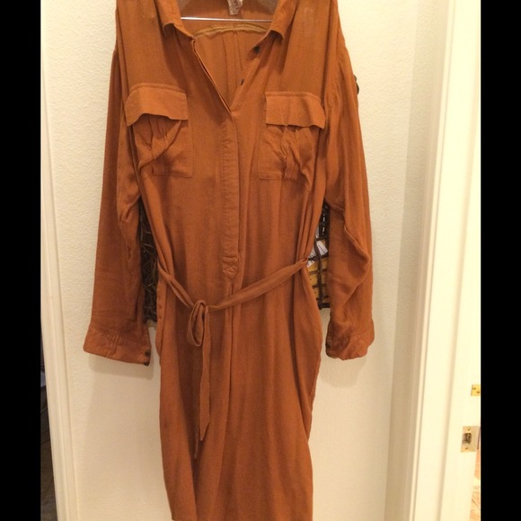 Free People Long Shirt high low dress