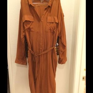 Free People Long Shirt high low dress