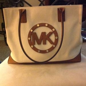 Michael kors canvas/leather