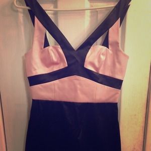 Pink & Black BEBE Party Dress