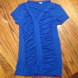 🔥Cobalt blue ruched shirt size small