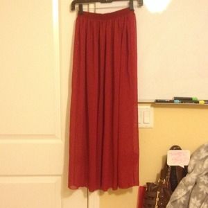 American Apparel Chiffon Full Length Skirt