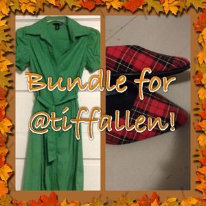 Green Dress and Red Shoes Bundle