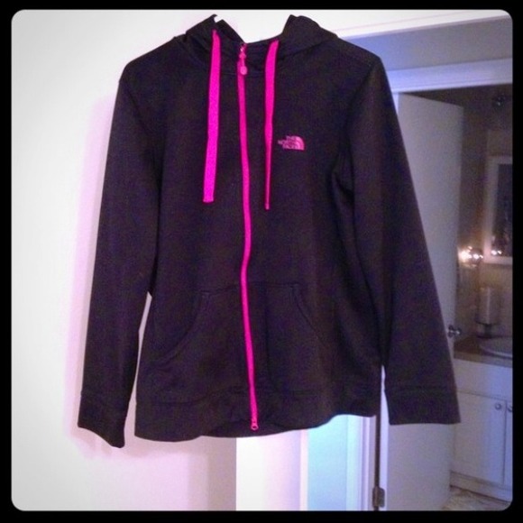 🚫 ON HOLD!! Black and Pink North Face Hoodie
