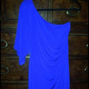 Reserved 💓💓💓One shoulder blue dress