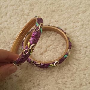 Purple Indian Bangles (2)