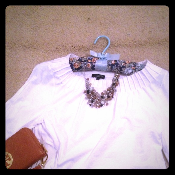 ❌Sold❌Talbots white 3/4 sleeve shirt