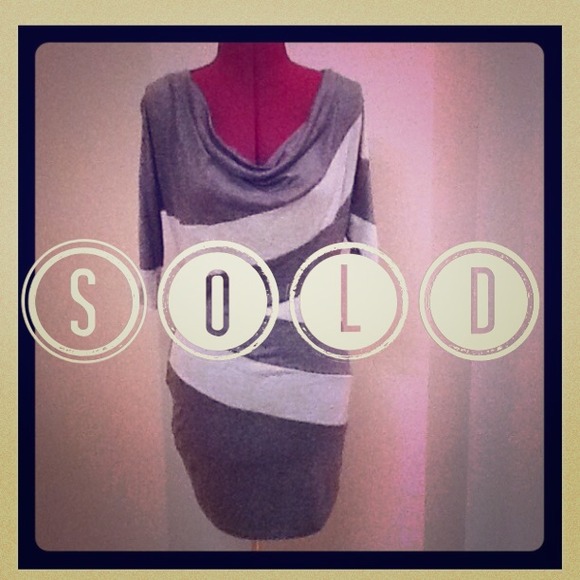 Two Tone Grey Dress NWOT